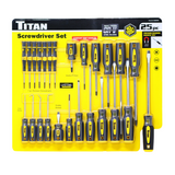 TITAN SCREWDRIVER SET - 25 pc