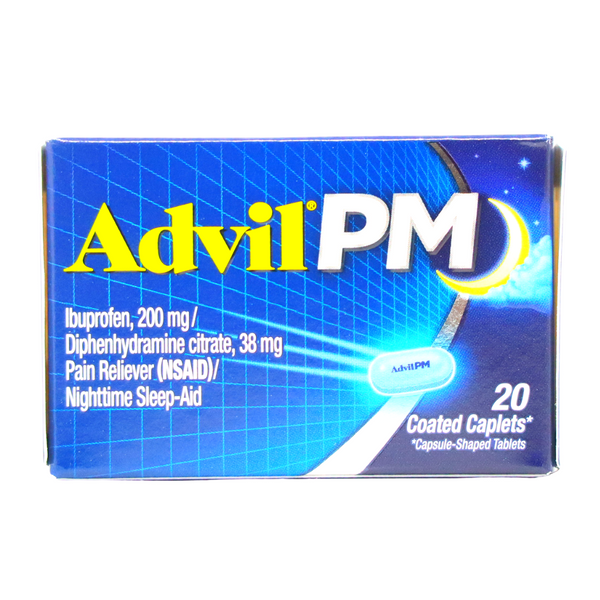 ADVIL PM- 20 COATED CAPLETS (200 mg)