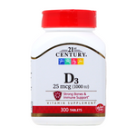 VITAMINA D3 - 1000 IU (300 TABLETAS)