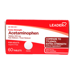 ACETAMINOPHEN - EXTRA STRENGTH (60 Tabletas de 500 mg)