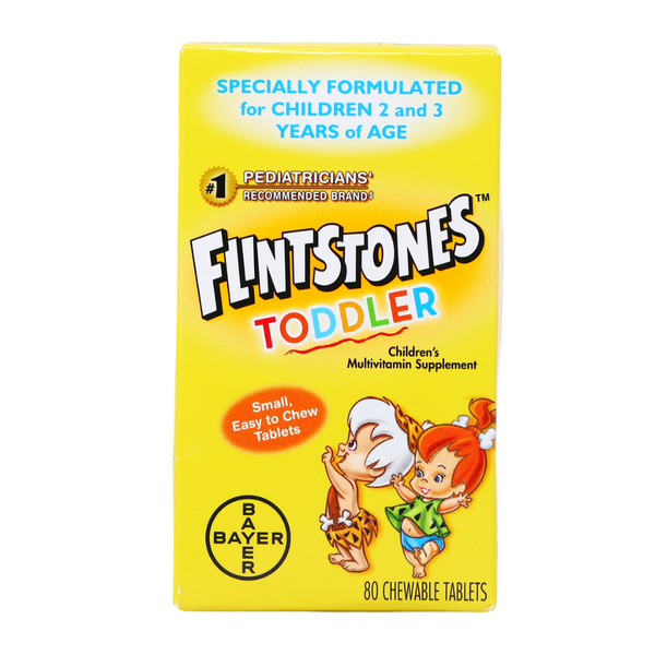 FLINTSTONES - TODDLER (80 CHEWABLE TABLETS)