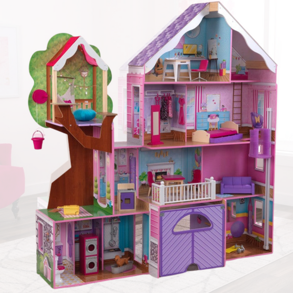 Casa de muñecas top de barbie con elevador