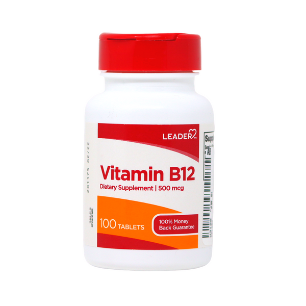 VITAMINA B12 - 100 TABLETAS  (500 MCG)