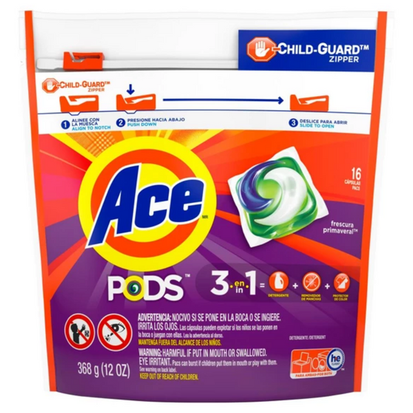 Ace - PODS 3 in 1, 16 capsules (368g)