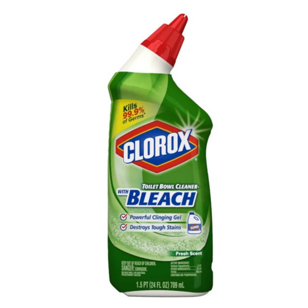 Clorox Toilet Bowl Cleaner with Bleach - 24 oz