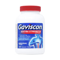 GAVISCON EXTRA STRENGTH  (100 CHEWABLE TABLETS) ORIGINAL FLAVOR