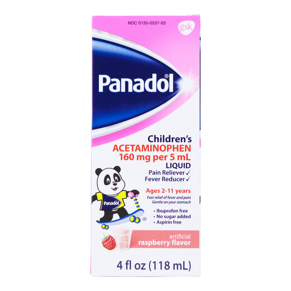 PANADOL CHILDREN'S - RASPBERRY FLAVOR (4 OZ)