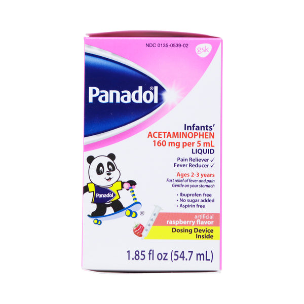 PANADOL INFANTS' - RASPBERRY FLAVOR (1.85 OZ)