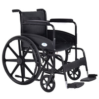 24" Lightweight Foldable Medical Wheelchair with Footrest